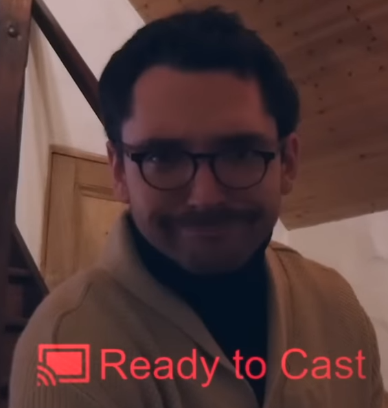 A man, ready to cast